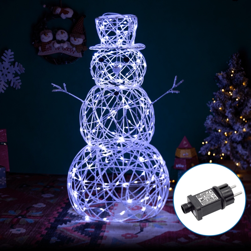 Aigostar - LED Kerstdecoratie voor buiten LED/3,6W/31/230V 6500K 60 cm IP44 sneeuwpop