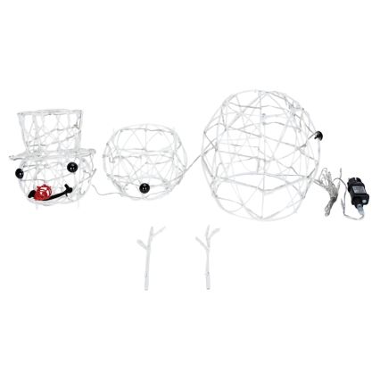 Aigostar - LED Kerstdecoratie voor buiten LED/3,6W/31/230V 6500K 60 cm IP44 sneeuwpop
