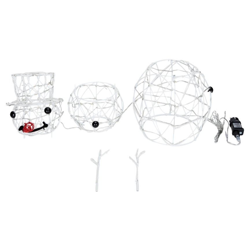 Aigostar - LED Kerstdecoratie voor buiten LED/3,6W/31/230V 6500K 60 cm IP44 sneeuwpop