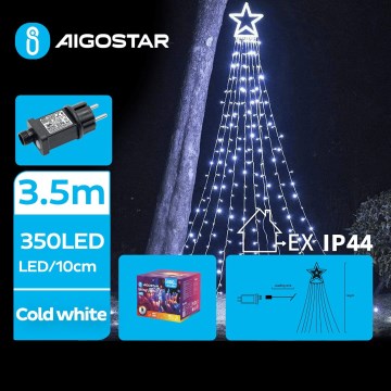 Aigostar - LED Kerstdecoratie voor buiten LED/6W/230V 3,5m IP44 koud wit