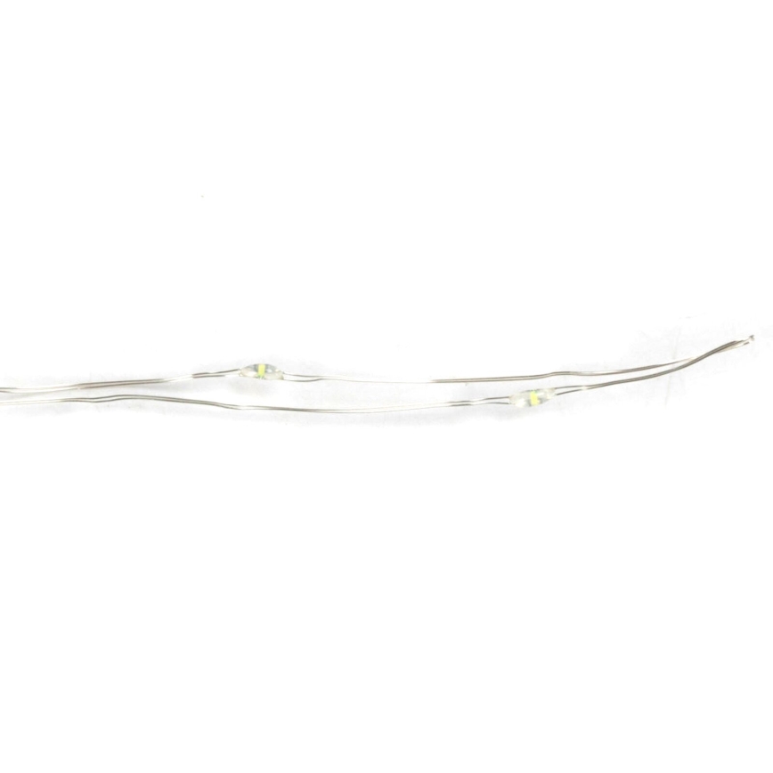 Aigostar - LED-kerstlichtsnoer 100xLED/3xAA 10,3m koud wit