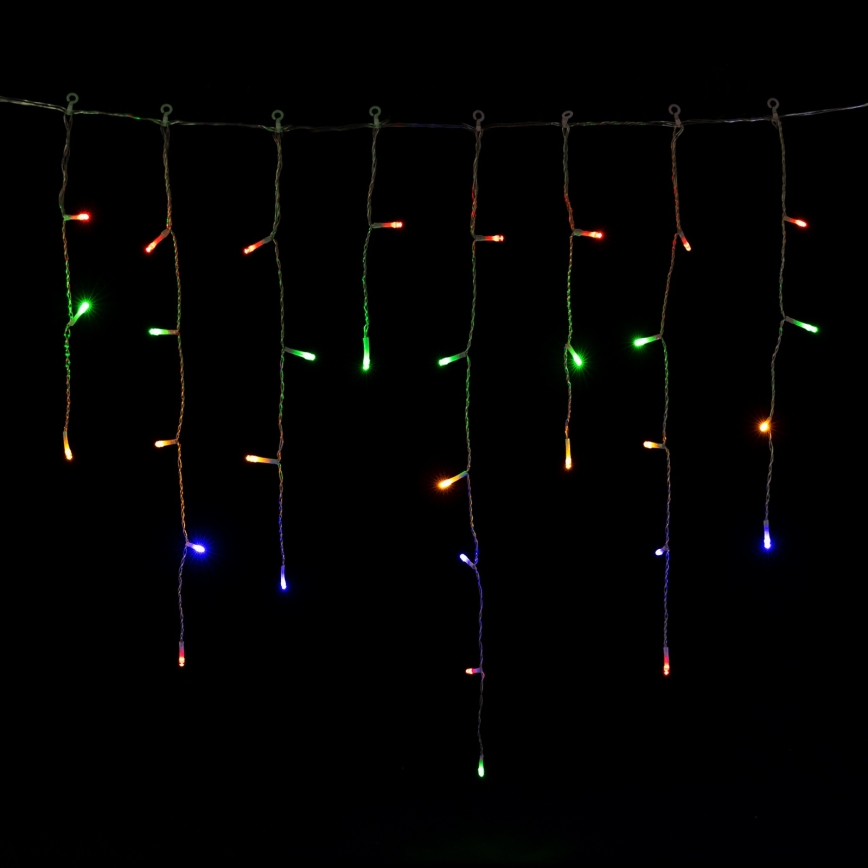 Aigostar - LED buiten kerstslinger 300xLED/8 functies 3xAA 18x0,6 m IP44 meerkleurig