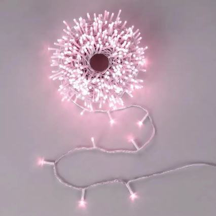 Aigostar - LED kerstsnoer voor buiten 500xLED/8 functies 53m IP44 roze