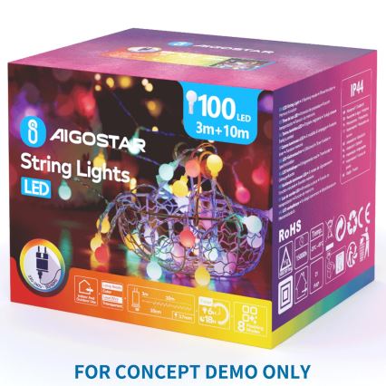Aigostar - LED kerstprojector met sneeuwvlokken LED/5W/230V koel wit