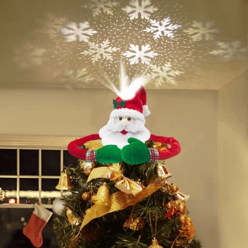 Aigostar - LED kerstprojector met sneeuwvlokken LED/5W/230V koel wit Kerstman