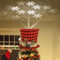 Aigostar - LED kerstprojector met sneeuwvlokken LED/5W/230V koel wit zwart/rood