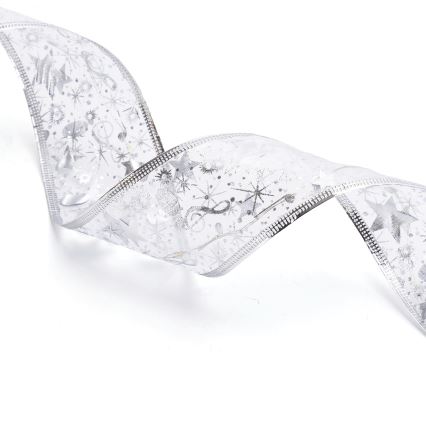 Aigostar - LED kerstsnoer 100x LED/3xAA 10 m warm wit zilver