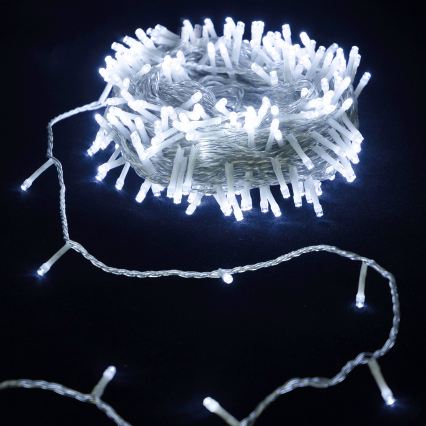 Aigostar - LED kerstsnoer 100xLED/3xAA 10,3m koud wit