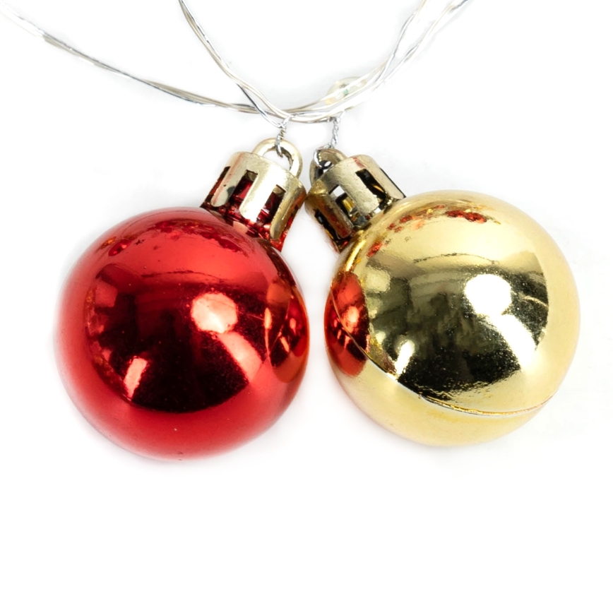 Aigostar - LED kerstsnoer 20xLED/3xAA 2m warm wit