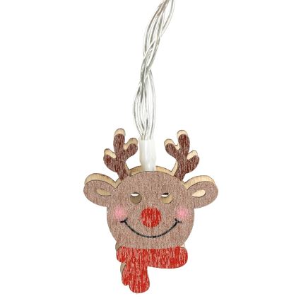 Aigostar - LED kerstsnoer 20xLED/3xAA 3m warm wit rendier