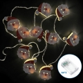 Aigostar - LED kerstsnoer 20xLED/3xAA 3m warm wit Santa Claus