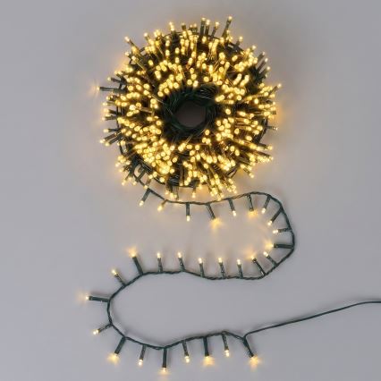 Aigostar - LED-kerstsnoer voor buiten 1000xLED/8 functies 23m IP44 warm wit