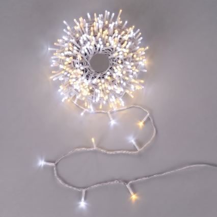 Aigostar - LED buiten kerstsnoer 150xLED/8 functies 18m IP44 warm wit/koud wit