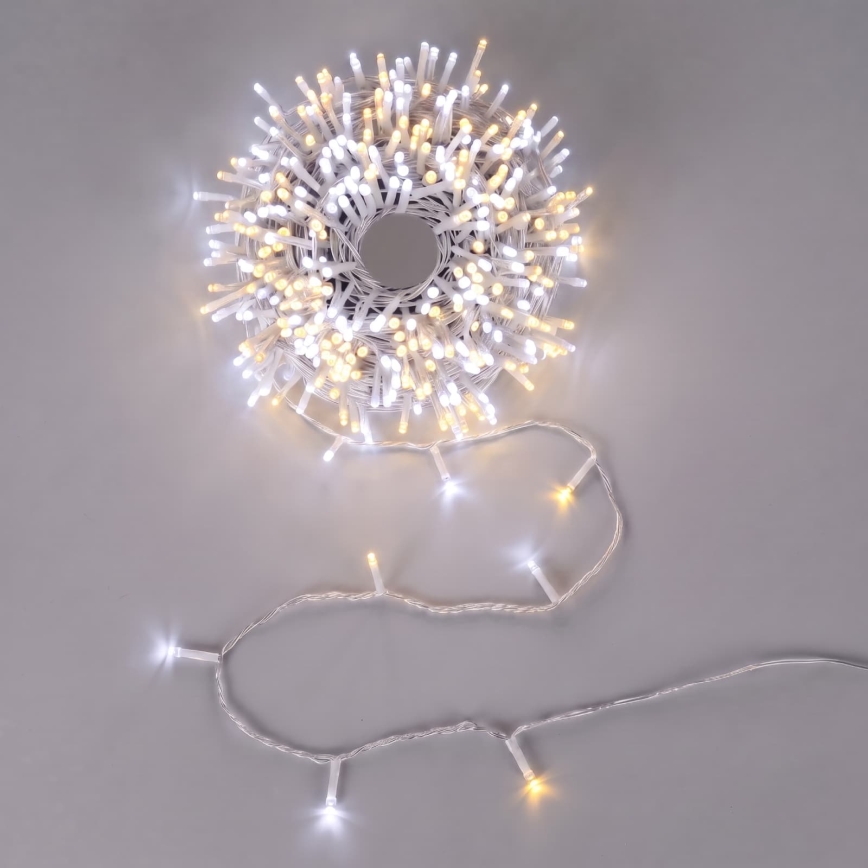 Aigostar - LED buiten kerstsnoer 150xLED/8 functies 18m IP44 warm wit/koud wit