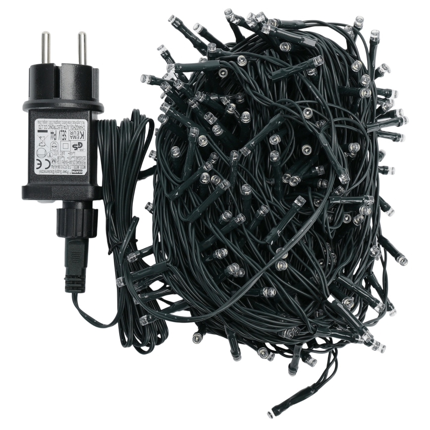 Aigostar - LED buiten kerstverlichting 200xLED/8 functies 20m IP44 koud wit