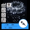 Aigostar - LED kerstsnoer voor buiten 600xLED/8 functies 18m IP44 koel wit