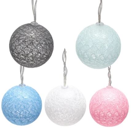 Aigostar - LED kerstverlichting 10xLED/3xAA 2m warm wit