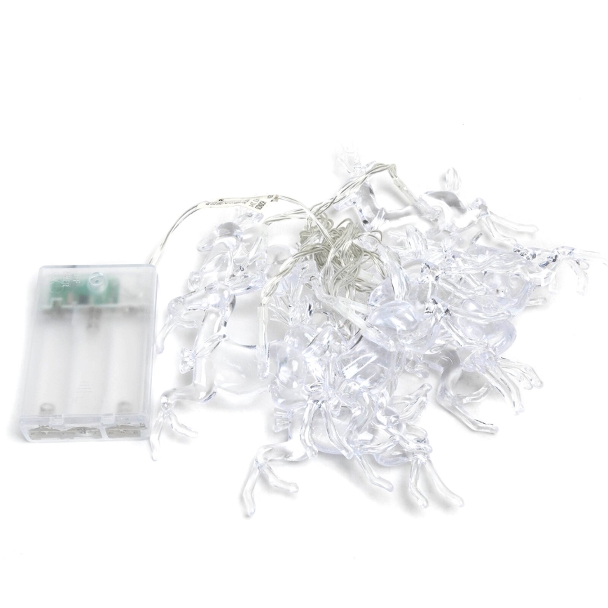 Aigostar - LED kerstverlichting 20xLED/3xAA 3,3m rendieren