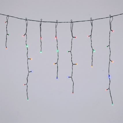 Aigostar - LED zonne-kerstverlichting 100xLED/8 functies 8x0,6m 800 mAh IP65 meerkleurig