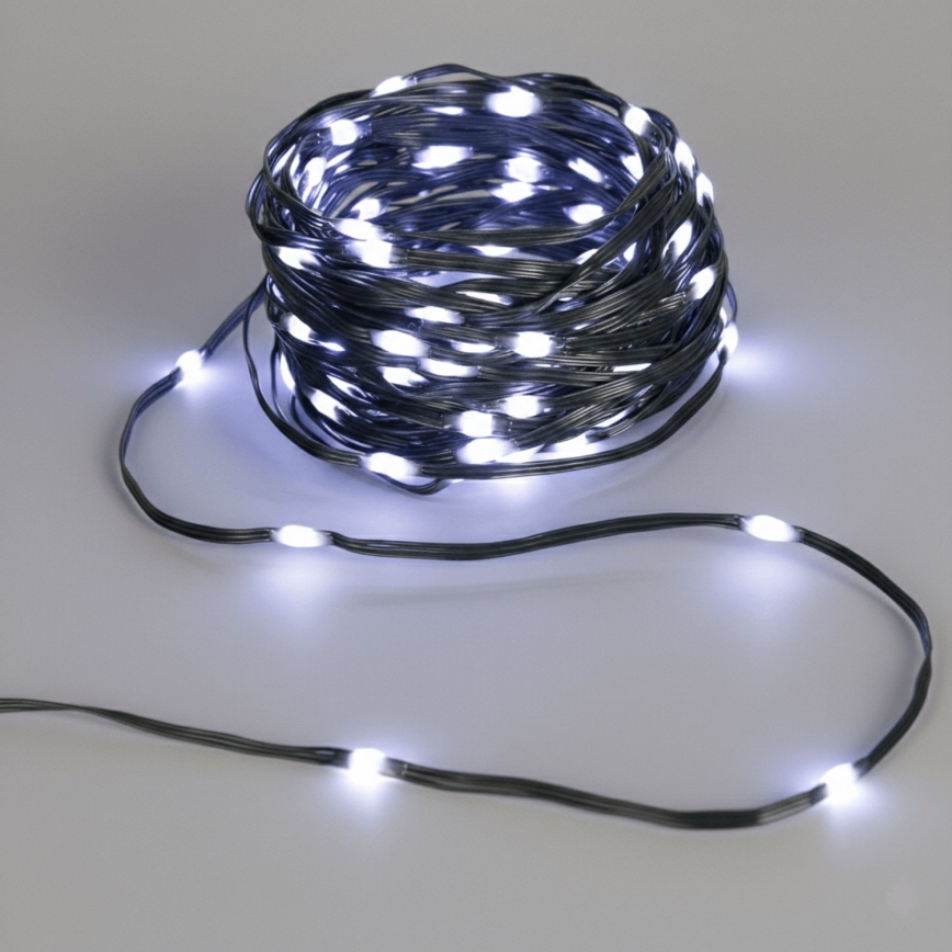 Aigostar - LED kerstverlichting op zonne-energie 500xLED/8 functies 52m IP65 koud wit 1200 mAh