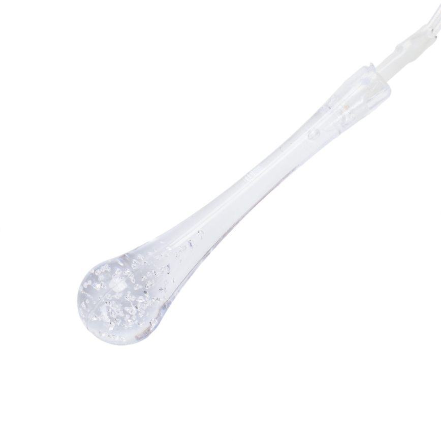 Aigostar - LED kerstsnoer voor buiten 100xLED/8 functies 3xAA 10 m IP44 warm wit druppels