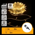 Aigostar - LED kerstverlichtingssnoer voor buiten 400xLED/8 functies 20m IP44 warm wit