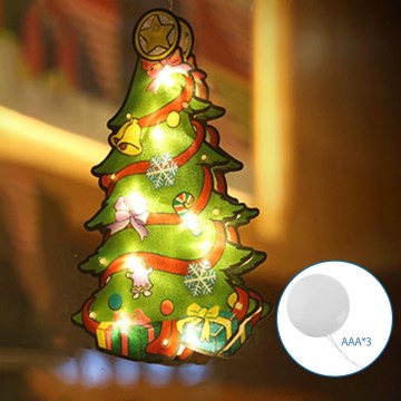 Aigostar - LED Kerstversiering LED/3xAAA boom 15cm