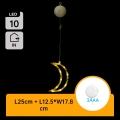 Aigostar - LED Kerstversiering LED/3xAAA maan 18,5cm