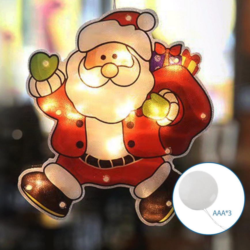 Aigostar - LED Kerstversiering LED/3xAAA Santa 20cm