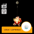 Aigostar - LED Kerstversiering LED/3xAAA Santa 45cm