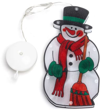 Aigostar - LED Kerstversiering LED/3xAAA sneeuwpop 25cm