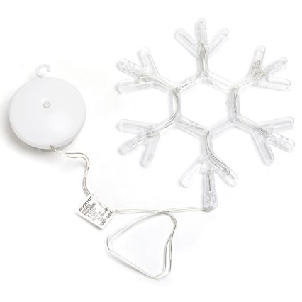Aigostar - LED Kerstversiering LED/3xAAA warm wit sneeuwvlok 19cm