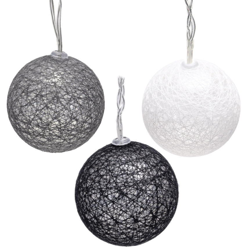 Aigostar - LED-lichtsnoer 10xLED/3xAA 2m warm wit