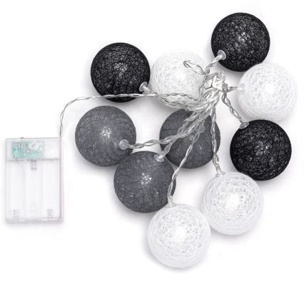 Aigostar - LED-lichtsnoer 10xLED/3xAA 2m warm wit