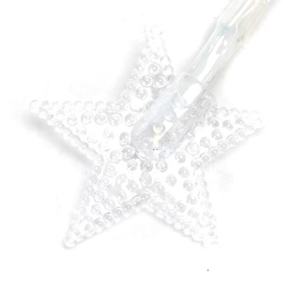 Aigostar - LED-lichtsnoer 20xLED/3xAA 3,3m sterren