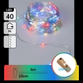 Aigostar - LED-lichtsnoer met flessendop 40xLED/3xLR44 4m meerkleurig