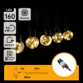 Aigostar - LED-lichtsnoer voor buiten 160xLED 10m IP44 warm wit