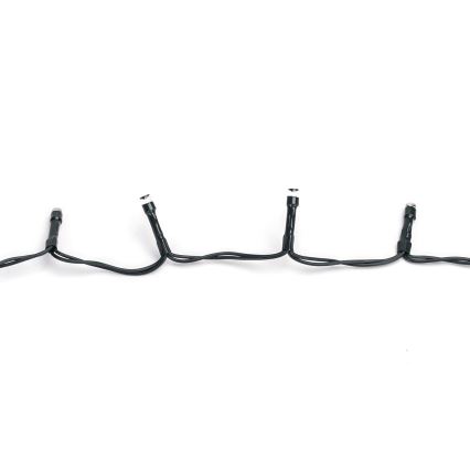 Aigostar - LED-lichtsnoer voor buiten, 200 LED-lampjes, 8 functies, 3× AA-batterijen, 10,3 m, IP44, meerkleurig