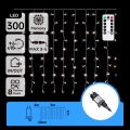 Aigostar - LED-lichtsnoer voor buiten, 300 LED, 8 functies, 3×1 m, IP44, koel wit, met afstandsbediening