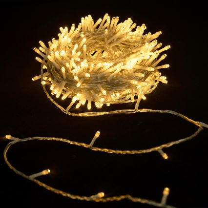 Aigostar - LED buitenlichtsnoer 400xLED/8 functies 20m IP44 warm wit