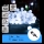 Aigostar - LED-lichtsnoer voor buiten, 50 LED, 8 functies, 5 m, IP44, koud wit