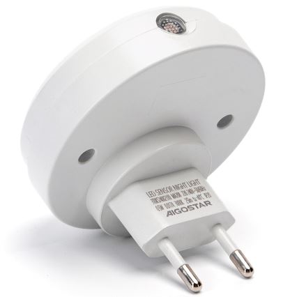 Aigostar - LED Nachtlampje met schemersensor LED/0,5W/230V 6500K
