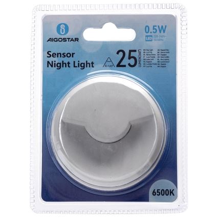 Aigostar - LED Nachtlampje met schemersensor LED/0,5W/230V 6500K