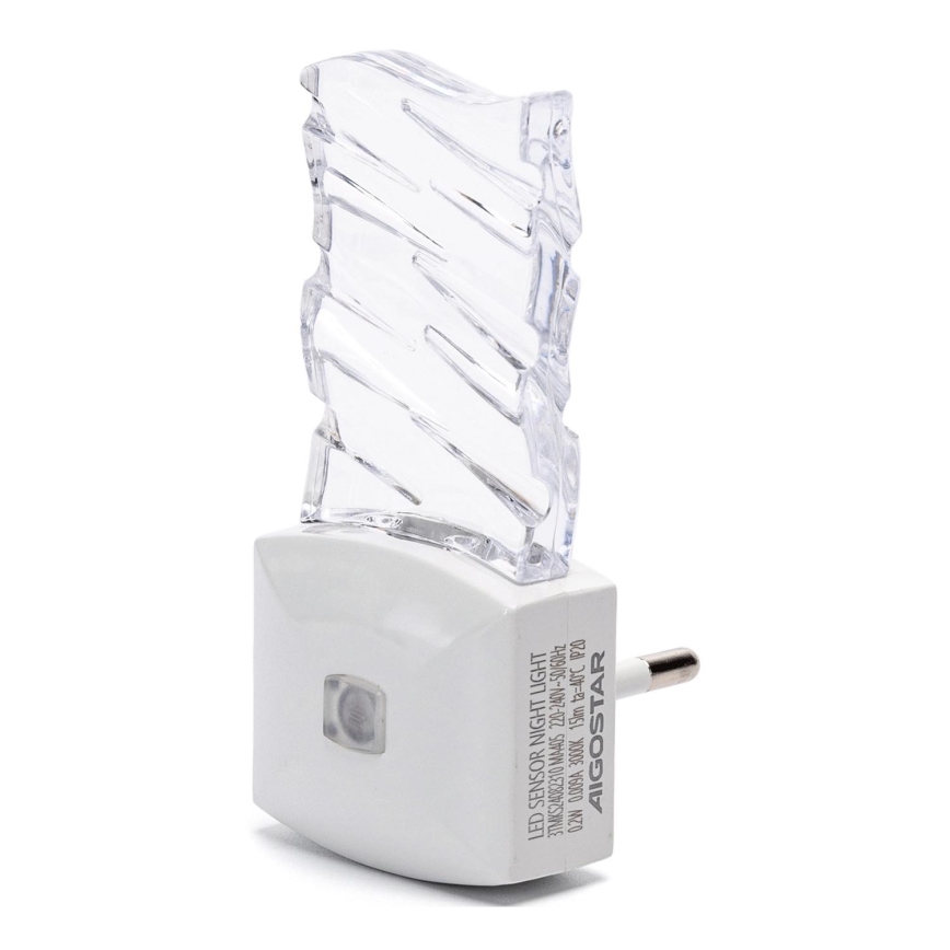 Aigostar - LED Nachtlampje met schemersensor LED/0,2W/230V 3000K