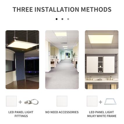 Aigostar - LED Inbouwpaneel LED/40W/230V 6500K 60x60cm wit