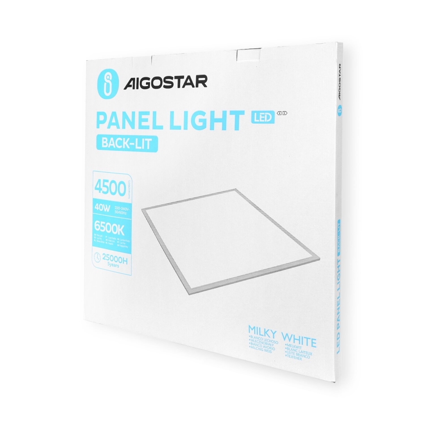 Aigostar - LED Inbouwpaneel LED/40W/230V 6500K 60x60cm wit