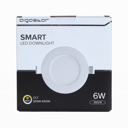 Aigostar - LED Plafondlamp 6W/230V d. 11,5 cm Wi-Fi