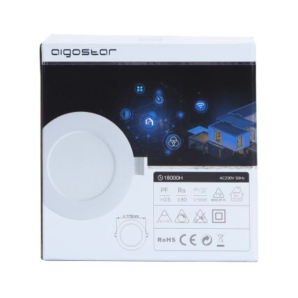 Aigostar - LED Plafondlamp 6W/230V d. 11,5 cm Wi-Fi