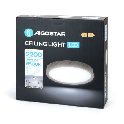 Aigostar - LED Plafondlamp LED/20W/230V 6500K diameter 33,7 cm