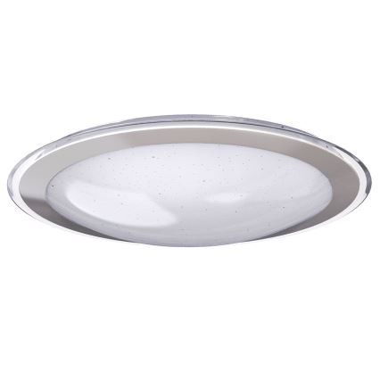 Aigostar - Dimbare plafondlamp LED/30W/230V 2700-6500K Ø 42,9 cm chroom + afstandsbediening